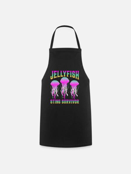 Jellyfish Sting Survivor 6 - Kochschürze - Schwarz