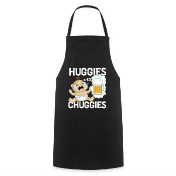 Huggies & Chuggies 30 - Tablier de cuisine - noir - Devant - AI Model Male 185 dark (185cm)