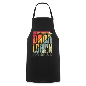 The Dadalorian - vintage sunset - Best Dad - Cooking Apron - black - Front - AI Model Male 185 dark (185cm)