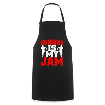 Running Is My Jam 7 - Cooking Apron - black - Front - AI Model Male 185 dark (185cm)