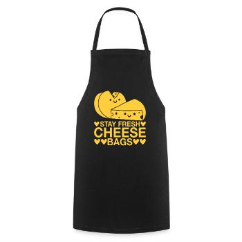 Stay Fresh Cheese Bags 45 - Kochschürze - Schwarz - Vorne - AI Model Male 185 dark (185cm)