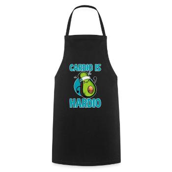 Cardio Is Hardio 4 - Cooking Apron - black - Front - AI Model Male 185 dark (185cm)