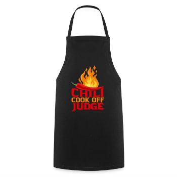 Chili Cook Off Judge 23 - Cooking Apron - black - Front - AI Model Male 185 dark (185cm)