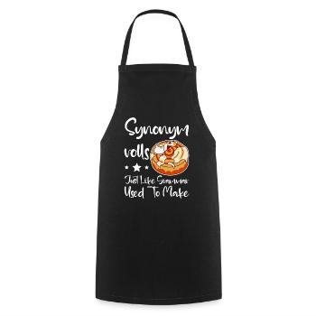 Synonym Rolls Just Like Grammar Used To Make 4 - Cooking Apron - black - Front - AI Model Male 185 dark (185cm)