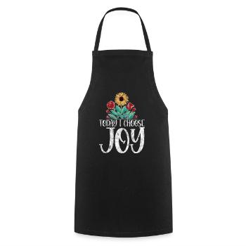Aujourd’hui, je choisis Joy 3 - Tablier de cuisine - noir - Devant - AI Model Male 185 dark (185cm)