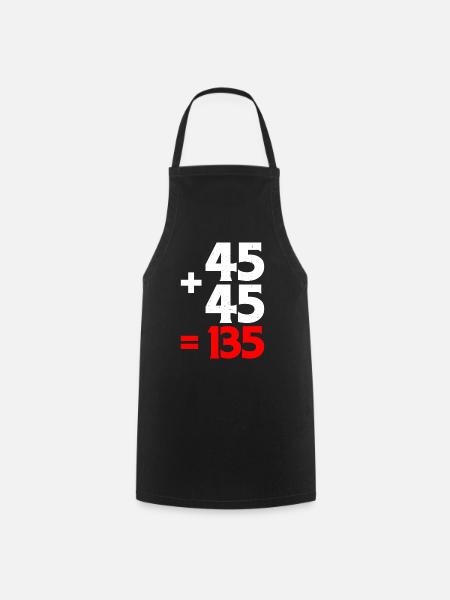 45 + 45 = 135 4 - Kochschürze - Schwarz