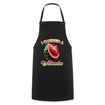 I Carried A Watermelon 16 - Kochschürze - Schwarz - Vorne - AI Model Male 185 dark (185cm)