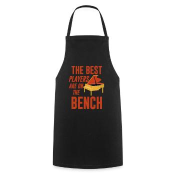 Les meilleurs joueurs sont sur le banc 2 - Tablier de cuisine - noir - Devant - AI Model Male 185 dark (185cm)