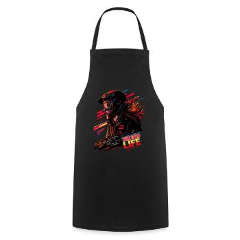 Le 1320 Life 10 - Tablier de cuisine - noir - Devant - AI Model Male 185 dark (185cm)