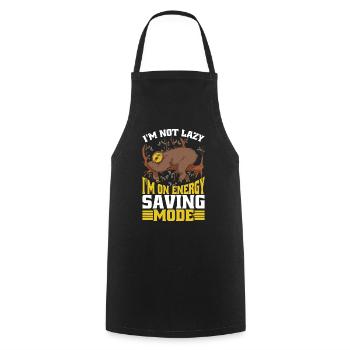 Je ne suis pas paresseux Je suis en mode d’économie d’énergie 5 - Tablier de cuisine - noir - Devant - AI Model Male 185 dark (185cm)