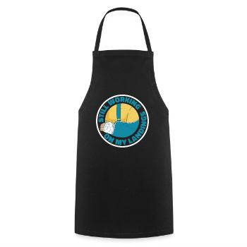 Toujours en train de travailler sur mes atterrissages 6 - Tablier de cuisine - noir - Devant - AI Model Male 185 dark (185cm)