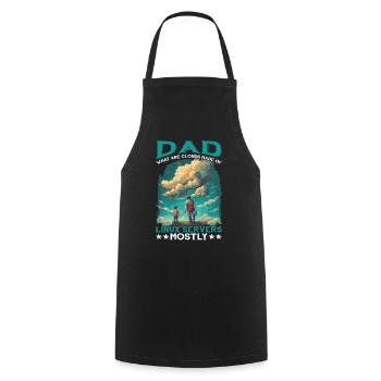 What Are Clouds Made Of, Linux Servers Mostly 11 - Cooking Apron - black - Front - AI Model Male 185 dark (185cm)