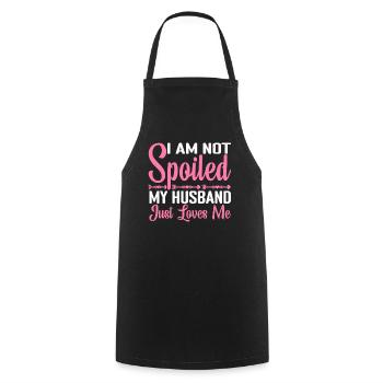 Je ne suis pas gâtée, mon mari m’aime juste 3 - Tablier de cuisine - noir - Devant - AI Model Male 185 dark (185cm)