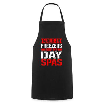 Les congélateurs-chambres sont mes spas de jour - Tablier de cuisine - noir - Devant - AI Model Male 185 dark (185cm)