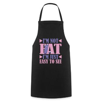 I'm Not Fat, I'm Just Easy To See 17 - Cooking Apron - black - Front - AI Model Male 185 dark (185cm)
