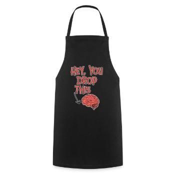 Hé, tu laisses tomber ça - Tablier de cuisine - noir - Devant - AI Model Male 185 dark (185cm)