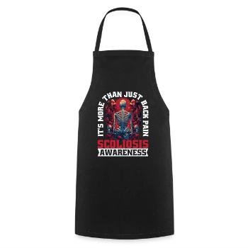 It's More Than Just Back Pain 12 - Cooking Apron - black - Front - AI Model Male 185 dark (185cm)
