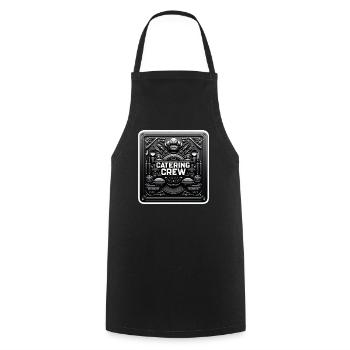 Catering Crew 8 - Cooking Apron - black - Front - AI Model Male 185 dark (185cm)