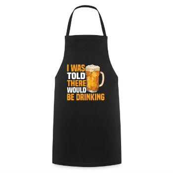 On m’a dit qu’il y en aurait 40 - Tablier de cuisine - noir - Devant - AI Model Male 185 dark (185cm)