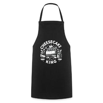 Cheesecake King 5 - Cooking Apron - black - Front - AI Model Male 185 dark (185cm)