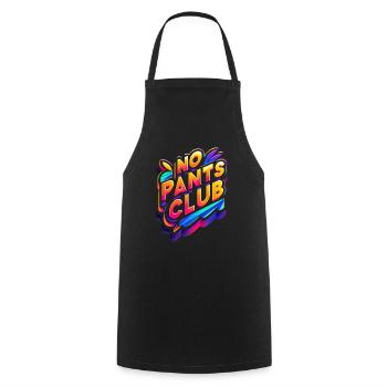 No Pants Club 6 - Cooking Apron - black - Front - AI Model Male 185 dark (185cm)