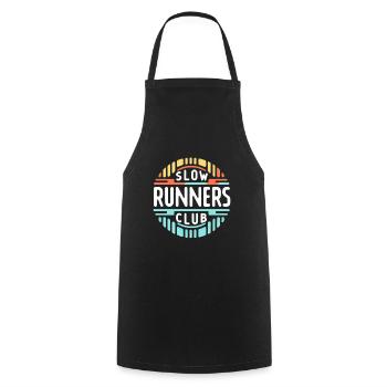 Slow Runners Club 7 - Kochschürze - Schwarz - Vorne - AI Model Male 185 dark (185cm)
