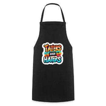 Taters Over Haters 21 - Kochschürze - Schwarz - Vorne - AI Model Male 185 dark (185cm)
