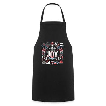 Aujourd’hui, je choisis la joie 16 - Tablier de cuisine - noir - Devant - AI Model Male 185 dark (185cm)