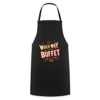 dans quel sens au buffet 48 - Tablier de cuisine - noir - Devant - AI Model Male 185 dark (185cm)