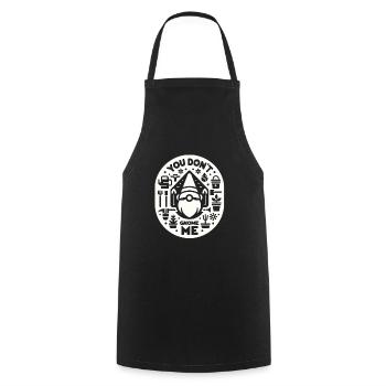 Tu ne me gnomes pas 10 - Tablier de cuisine - noir - Devant - AI Model Male 185 dark (185cm)