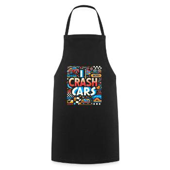 I Crash Cars 9 - Kochschürze - Schwarz - Vorne - AI Model Male 185 dark (185cm)