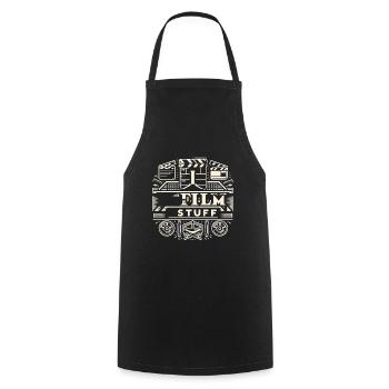 I Film Stuff 18 - Cooking Apron - black - Front - AI Model Male 185 dark (185cm)