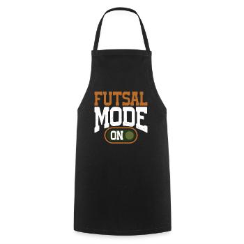 Futsal Mode On 13 - Cooking Apron - black - Front - AI Model Male 185 dark (185cm)