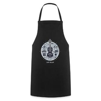 Juste Cellin' 10 - Tablier de cuisine - noir - Devant - AI Model Male 185 dark (185cm)