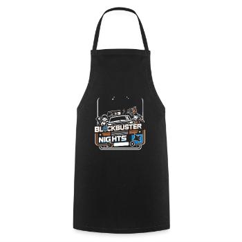 Blockbuster Nights - Cooking Apron - black - Front - AI Model Male 185 dark (185cm)