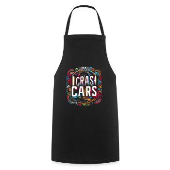 I Crash Cars 11 - Kochschürze - Schwarz - Vorne - AI Model Male 185 dark (185cm)