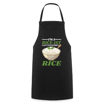 I'm A Rice-ist I Can't Live Without Rice 5 - Kochschürze - Schwarz - Vorne - AI Model Male 185 dark (185cm)