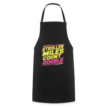 Stroller Miles Count Double 13 - Cooking Apron - black - Front - AI Model Male 185 dark (185cm)