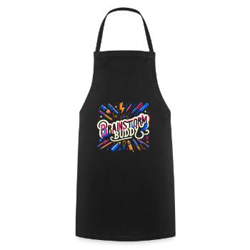 Brainstormy Buddy 10 - Tablier de cuisine - noir - Devant - AI Model Male 185 dark (185cm)