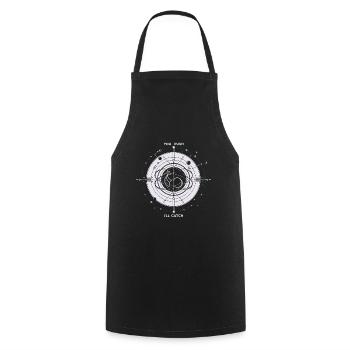 You Push I'll Catch 14 - Cooking Apron - black - Front - AI Model Male 185 dark (185cm)