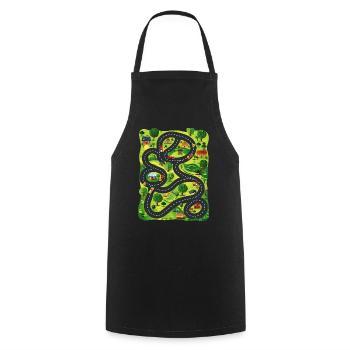 Car Play Mat For Children - Parents Massage 5 - Cooking Apron - black - Front - AI Model Male 185 dark (185cm)