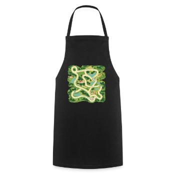 Car Play Mat For Children - Parents Massage 3 - Cooking Apron - black - Front - AI Model Male 185 dark (185cm)