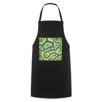 Car Play Mat Gives Parents A Massage - Cooking Apron - black - Front - AI Model Male 185 dark (185cm)