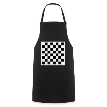 Portable Chess Board - Play Chess Instantly - Cooking Apron - black - Front - AI Model Male 185 dark (185cm)