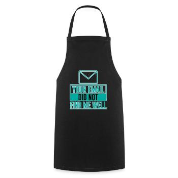 Votre email ne m’a pas trouvé bien 8 - Tablier de cuisine - noir - Devant - AI Model Male 185 dark (185cm)