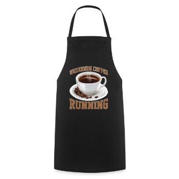 Weekends Coffee Running 2 - Kochschürze - Schwarz - Vorne - AI Model Male 185 dark (185cm)