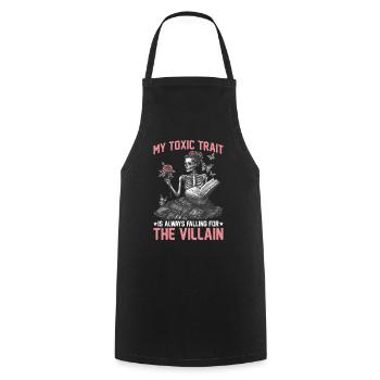 My Toxic Trait Is Always Falling For The Villain 2 - Kochschürze - Schwarz - Vorne - AI Model Male 185 dark (185cm)