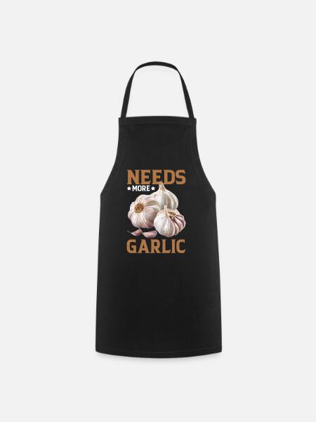 Needs More Garlic - Kochschürze - Schwarz