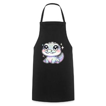 Super Cute Kawaii Baby Crocodile - Kochschürze - Schwarz - Vorne - AI Model Male 185 dark (185cm)
