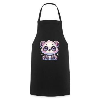 Super Cute Kawaii Baby Panda - Kochschürze - Schwarz - Vorne - AI Model Male 185 dark (185cm)
